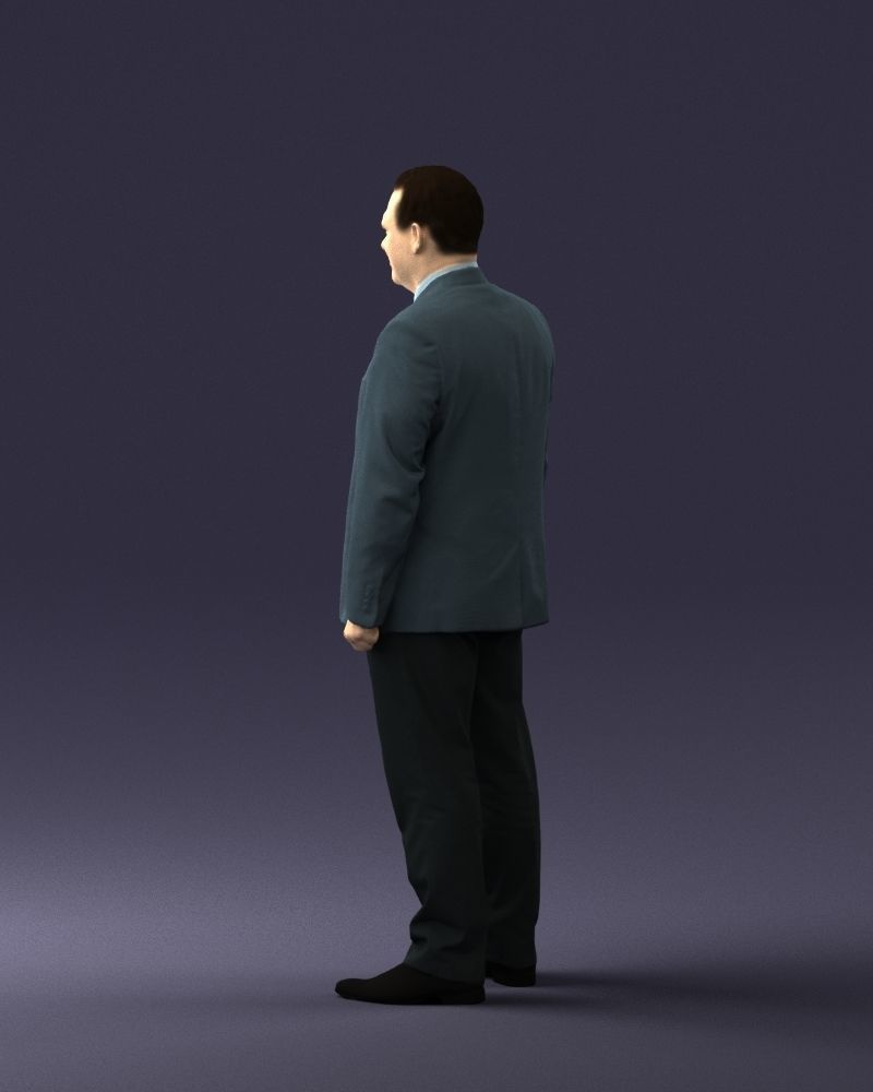 Man in gray jacket 0619 3D model_12
