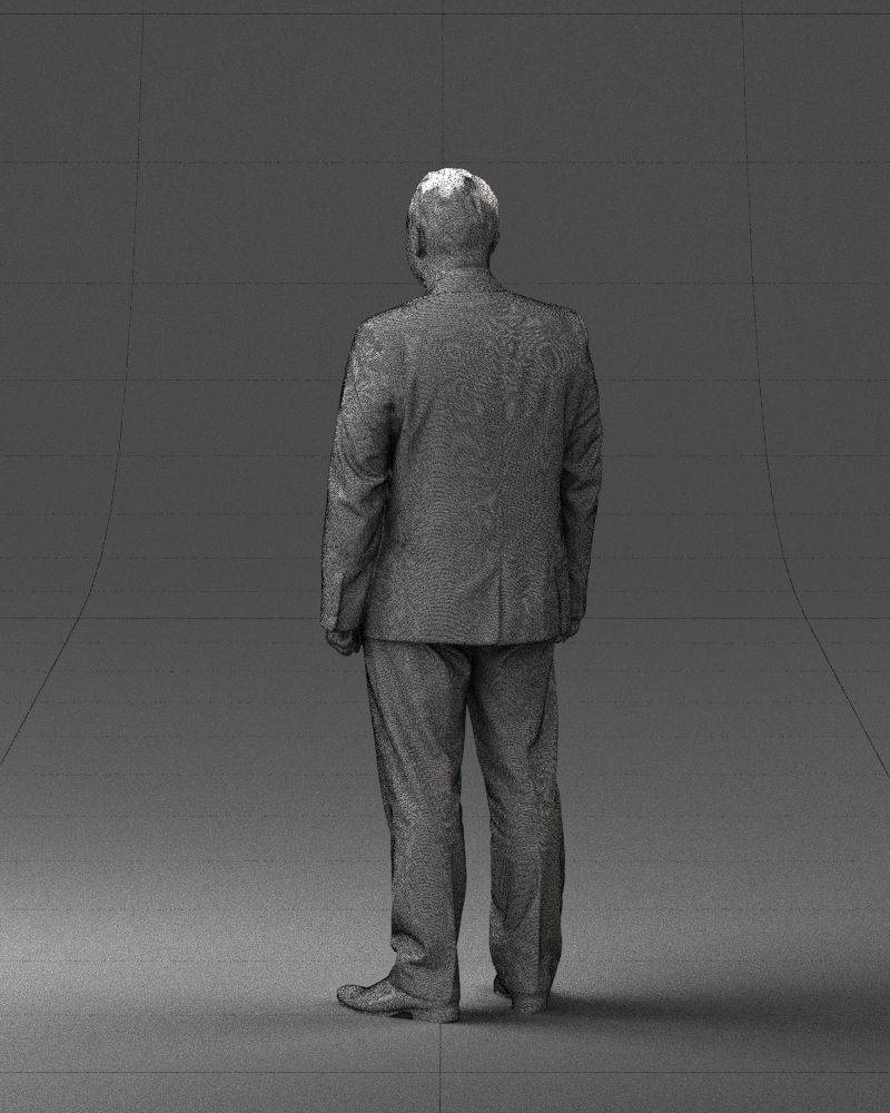 Man in gray jacket 0619 3D model_17