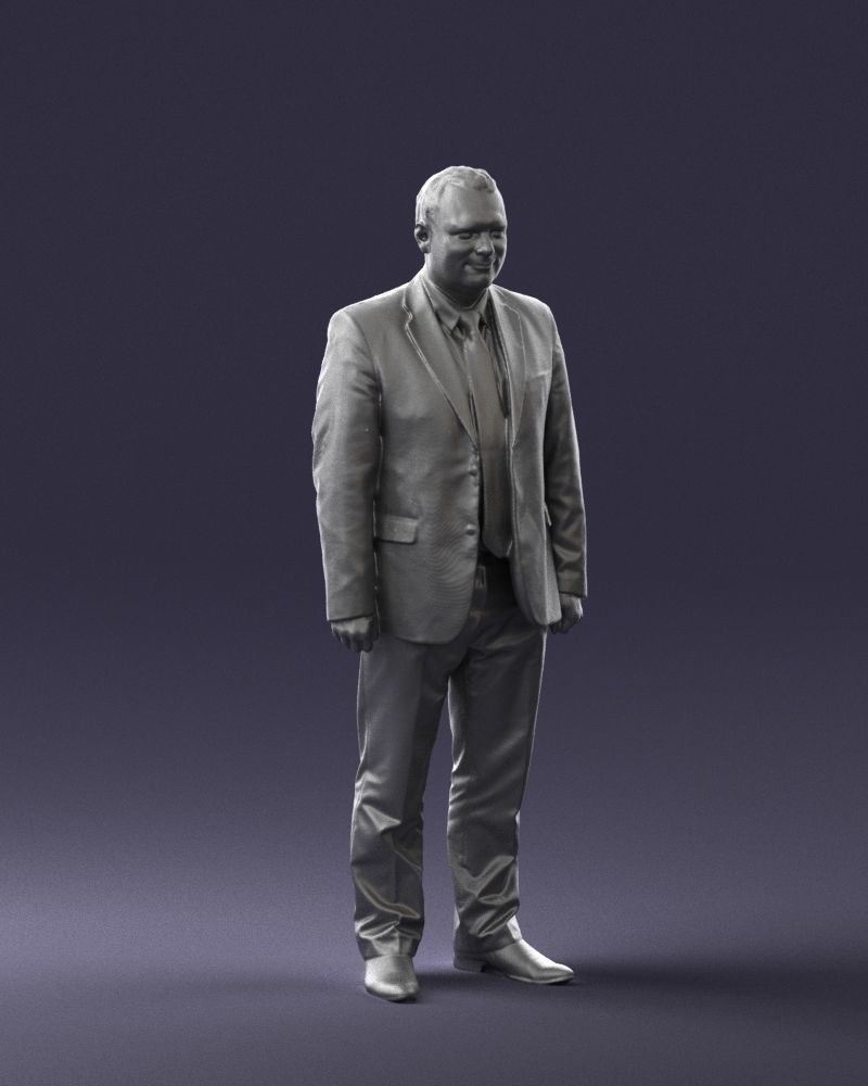 Man in gray jacket 0619 3D model_34