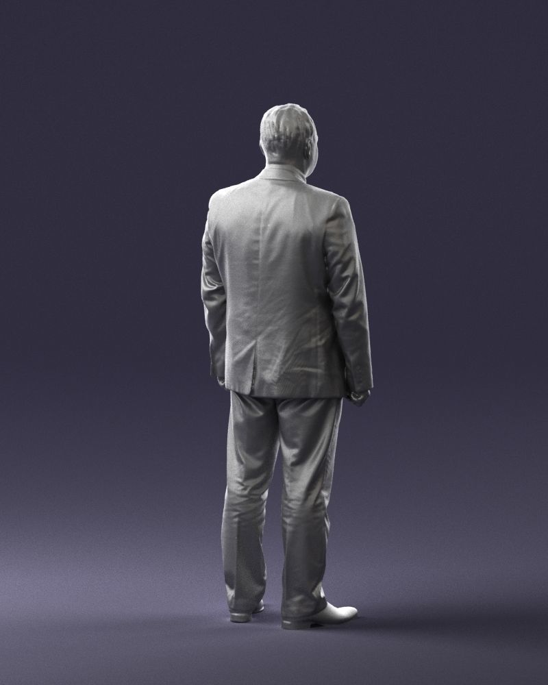 Man in gray jacket 0619 3D model_22