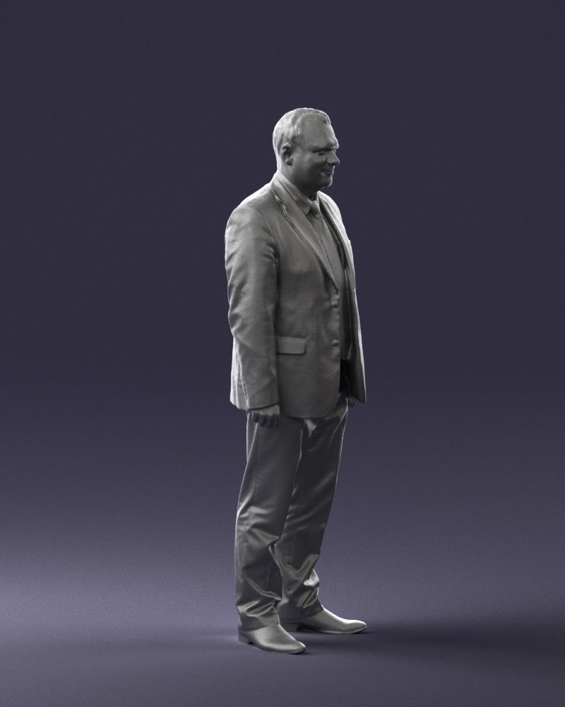 Man in gray jacket 0619 3D model_31