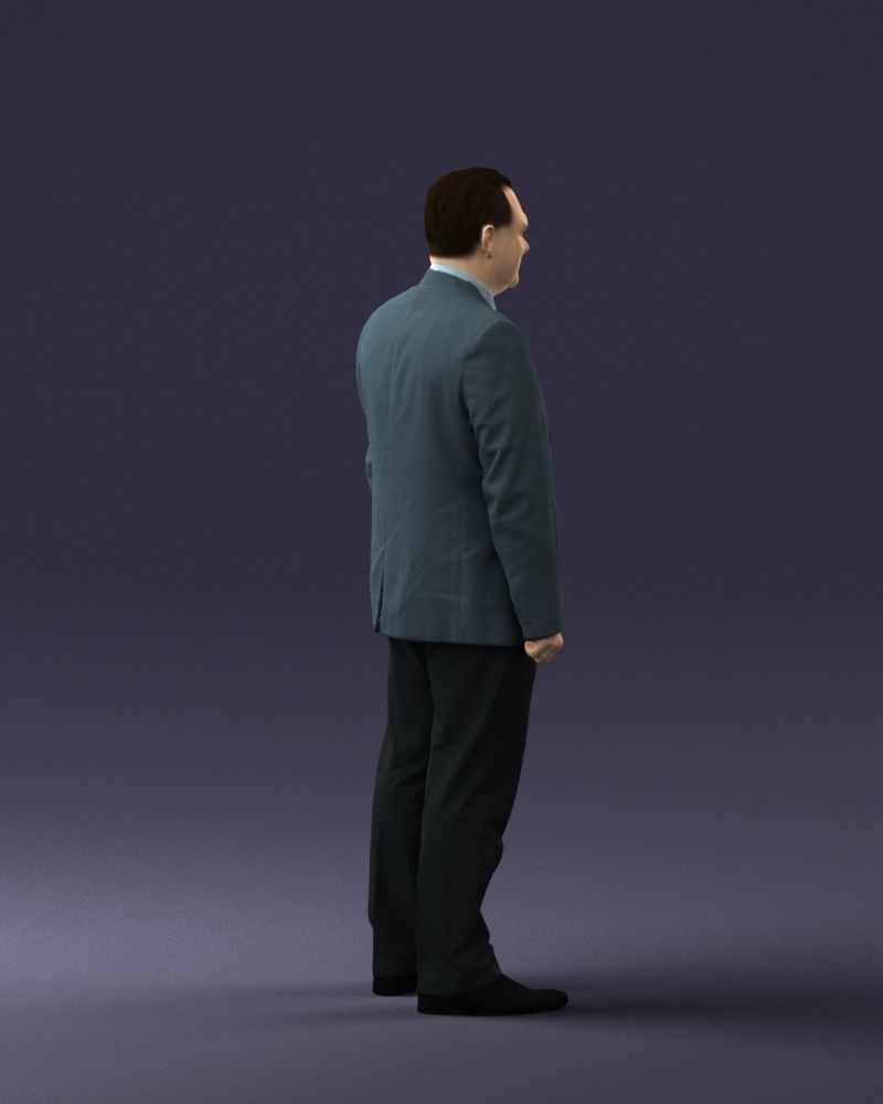 Man in gray jacket 0619 3D model_24