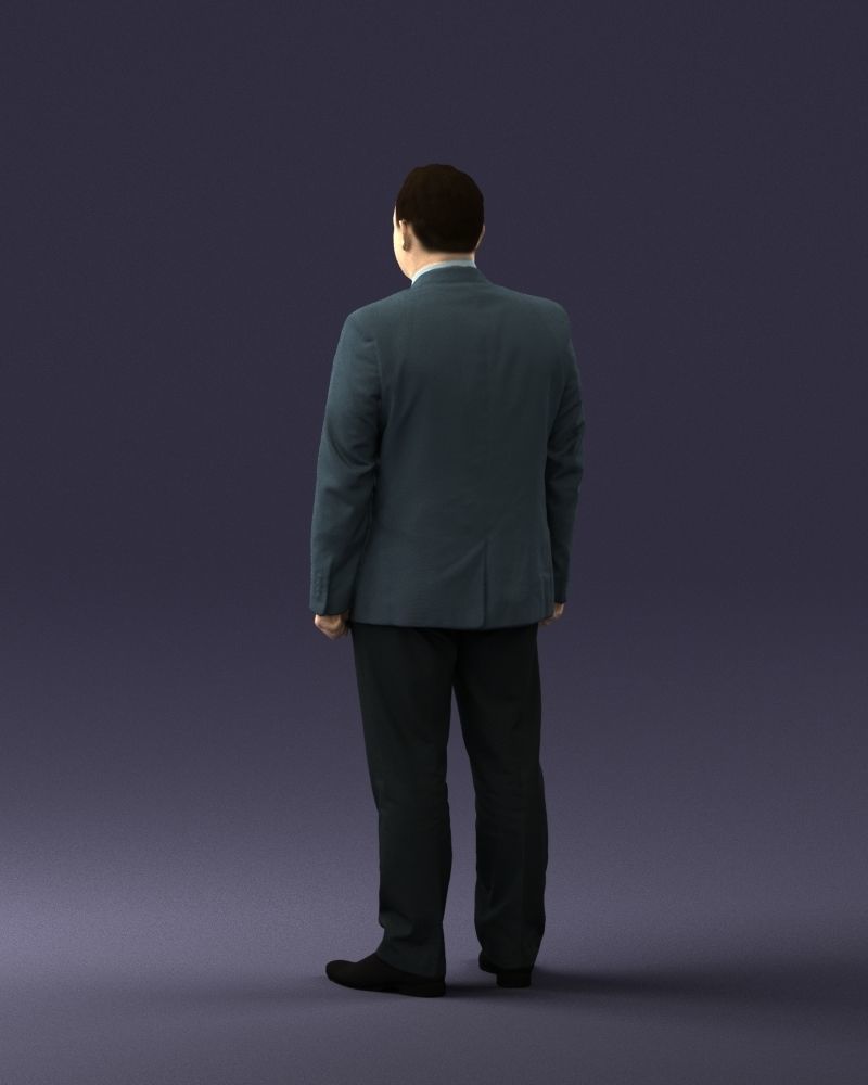 Man in gray jacket 0619 3D model_15