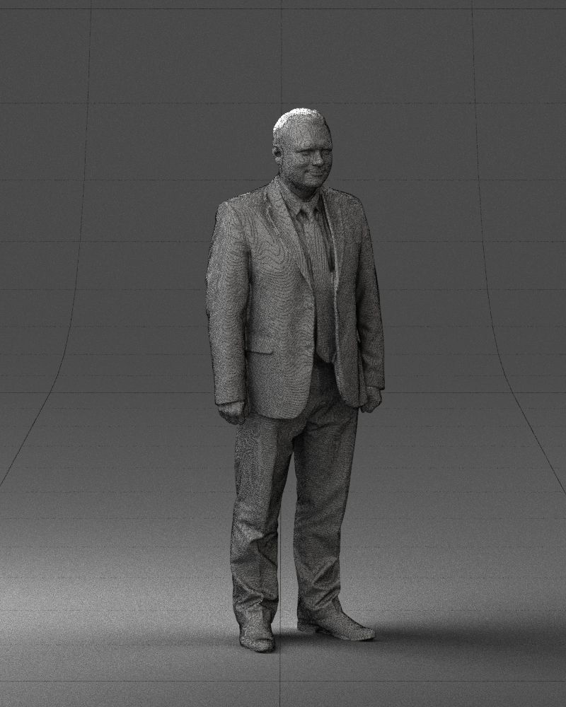 Man in gray jacket 0619 3D model_35