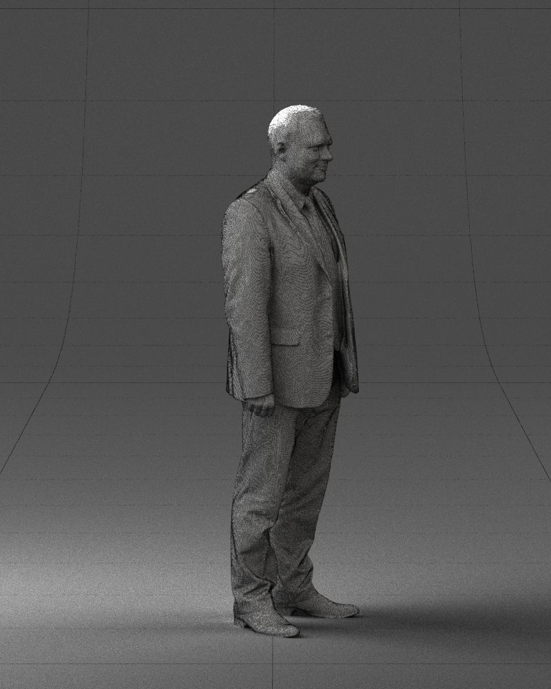 Man in gray jacket 0619 3D model_32