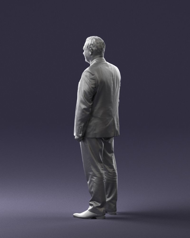 Man in gray jacket 0619 3D model_13