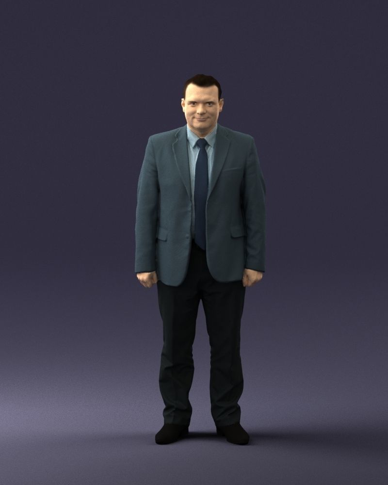 Man in gray jacket 0619 3D model_36