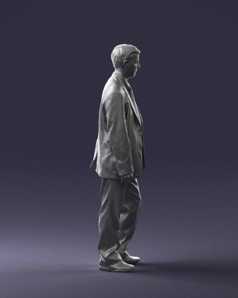 Male deputy in tie 0655 3D model_28
