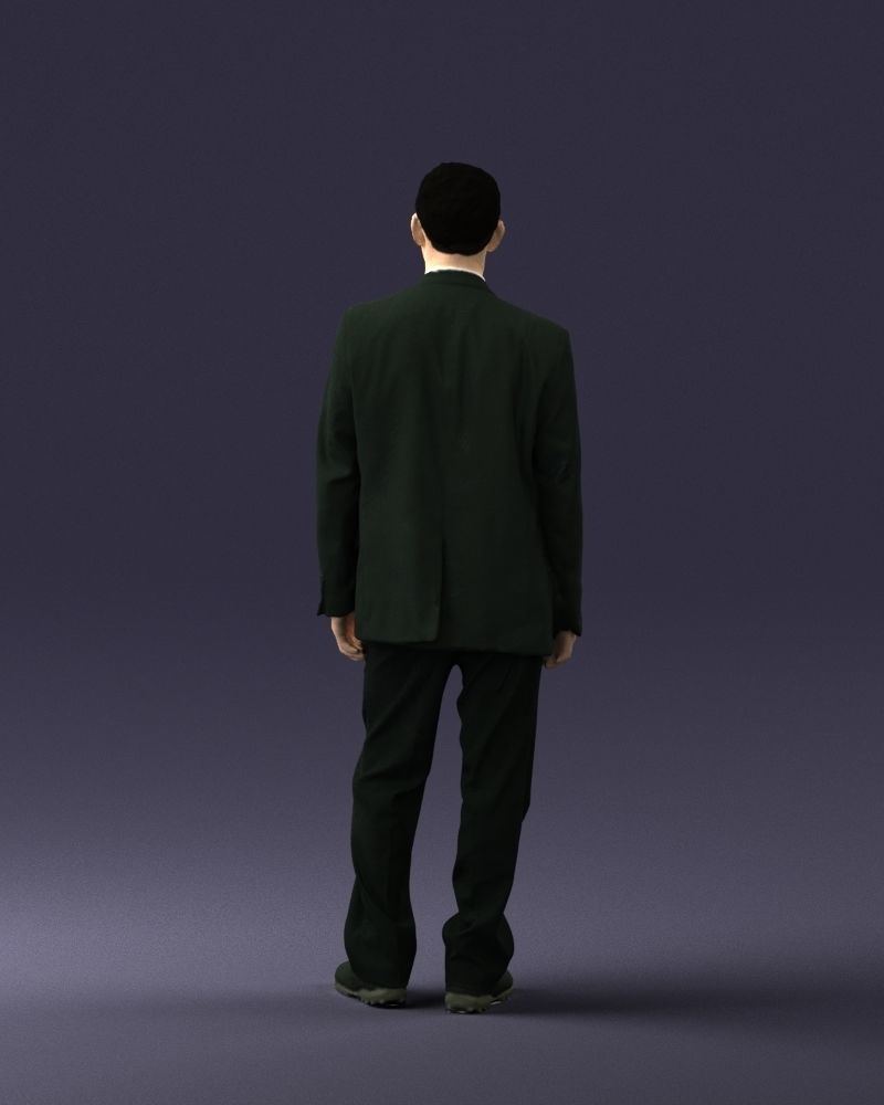 Male deputy in tie 0655 3D model_18