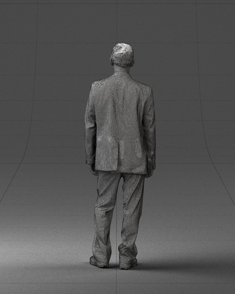 Male deputy in tie 0655 3D model_20
