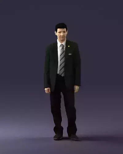 Male deputy in tie 0655