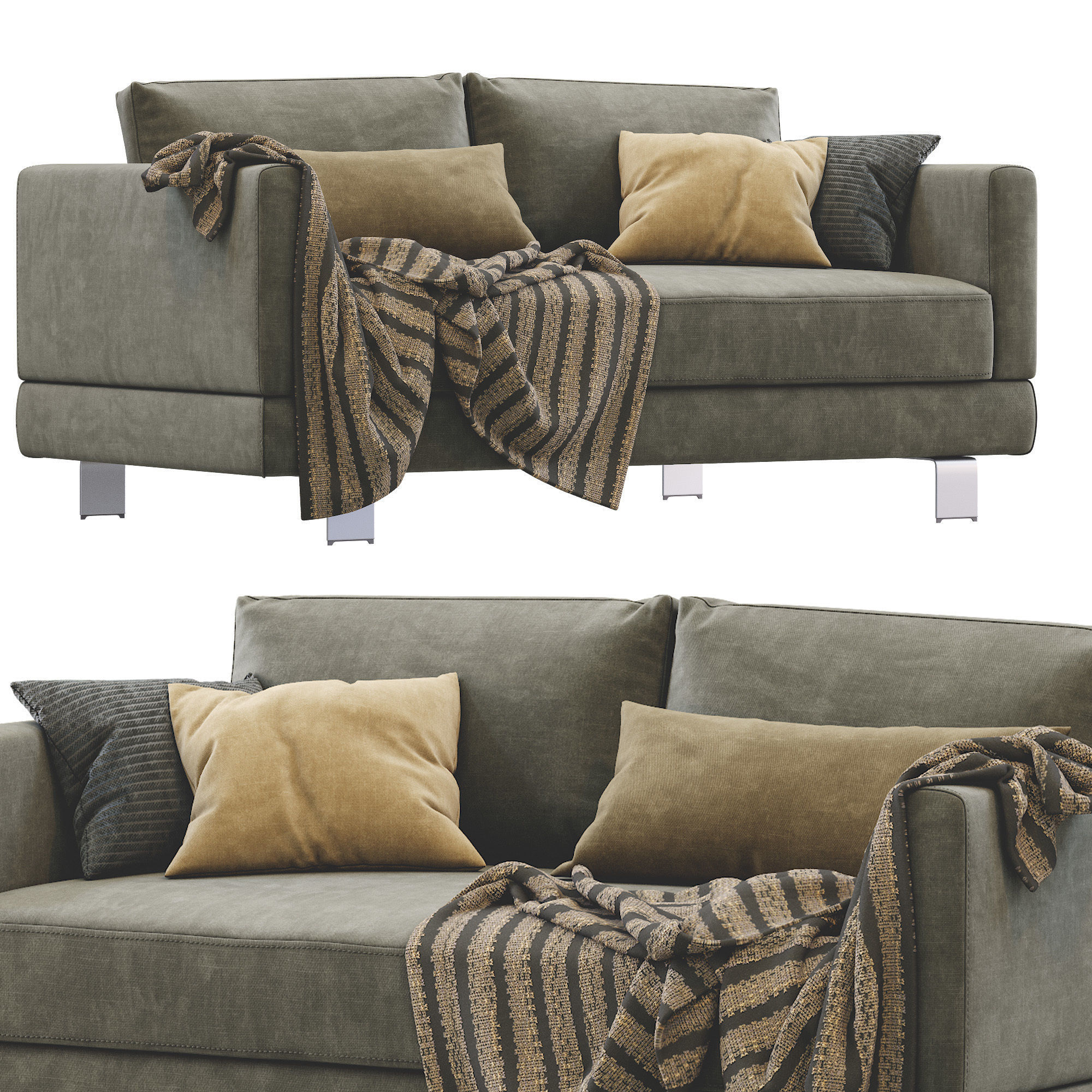 Sofa Milan 3D model_3