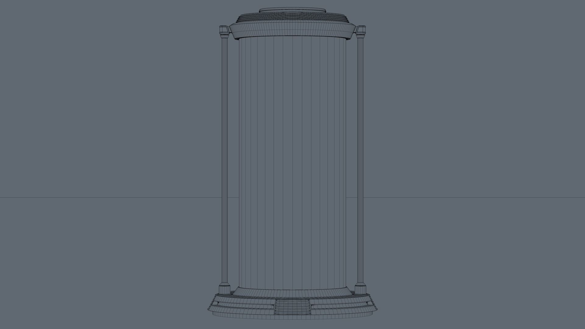 Sci Fi Liquid Cylinder 3D model_8