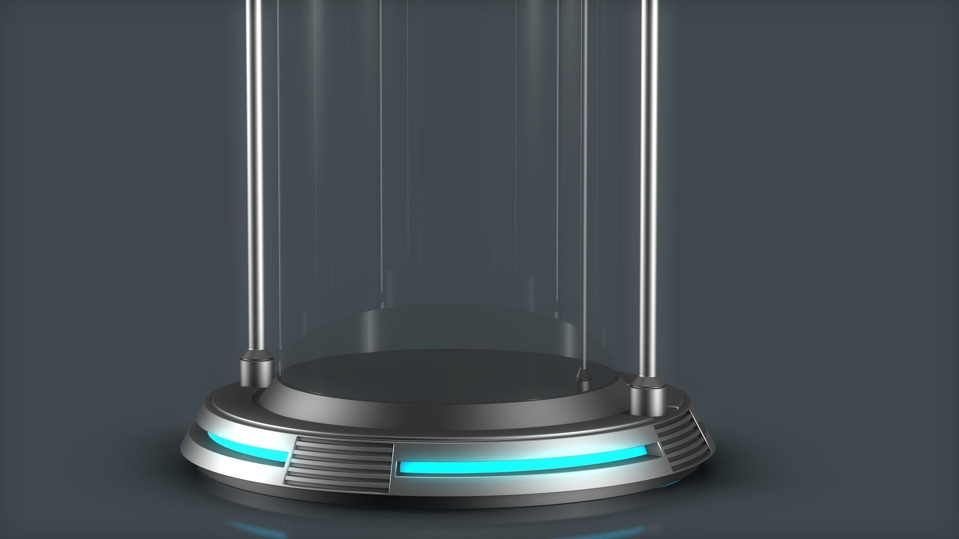 Sci Fi Liquid Cylinder 3D model_3