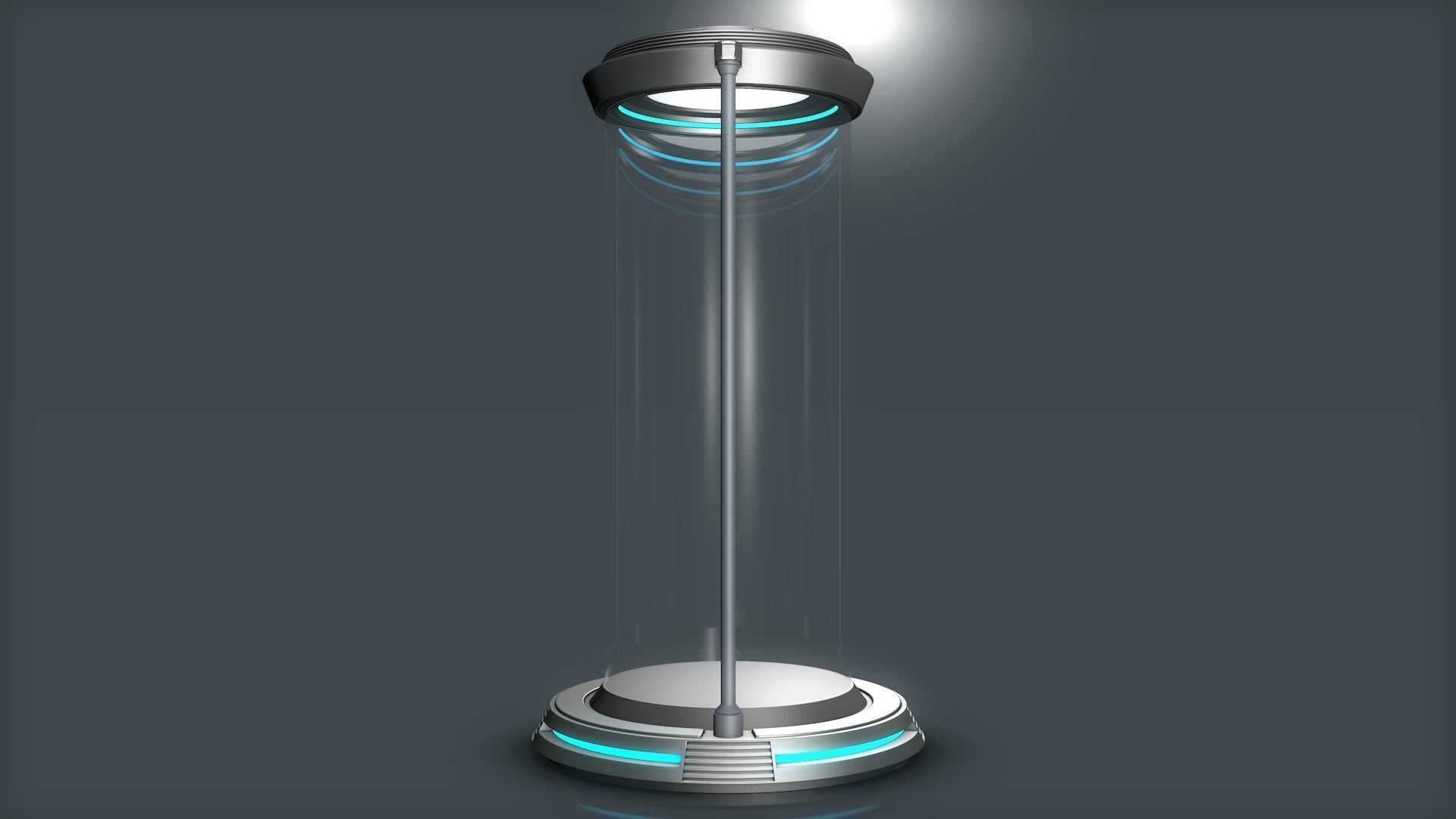 Sci Fi Liquid Cylinder 3D model_7