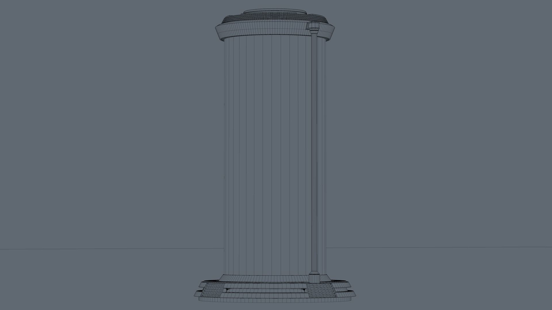 Sci Fi Liquid Cylinder 3D model_9