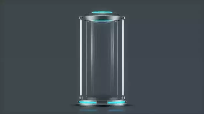 Sci Fi Liquid Cylinder 3D model Sci Fi Liquid Cylinder 3D model