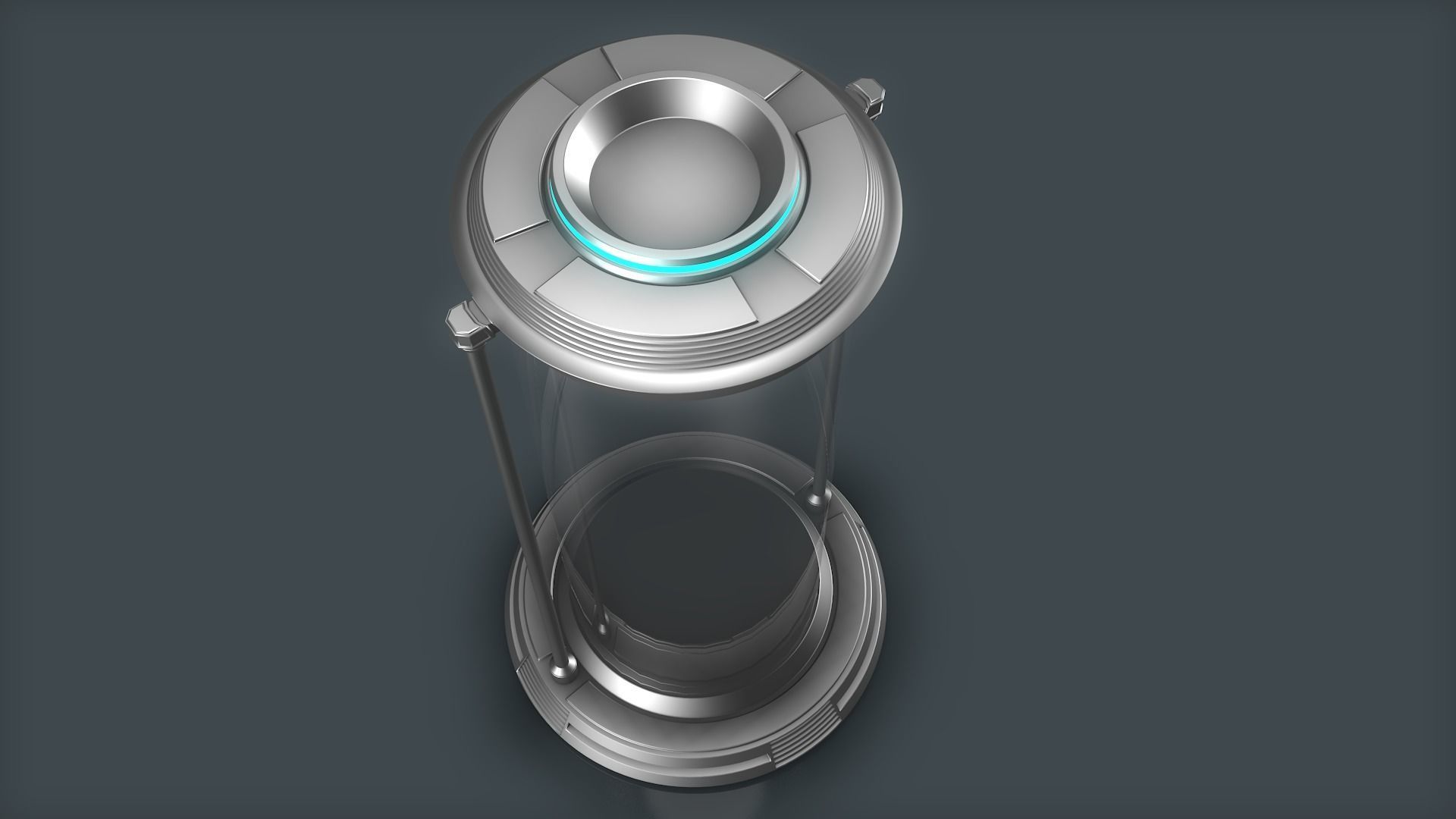 Sci Fi Liquid Cylinder 3D model_6