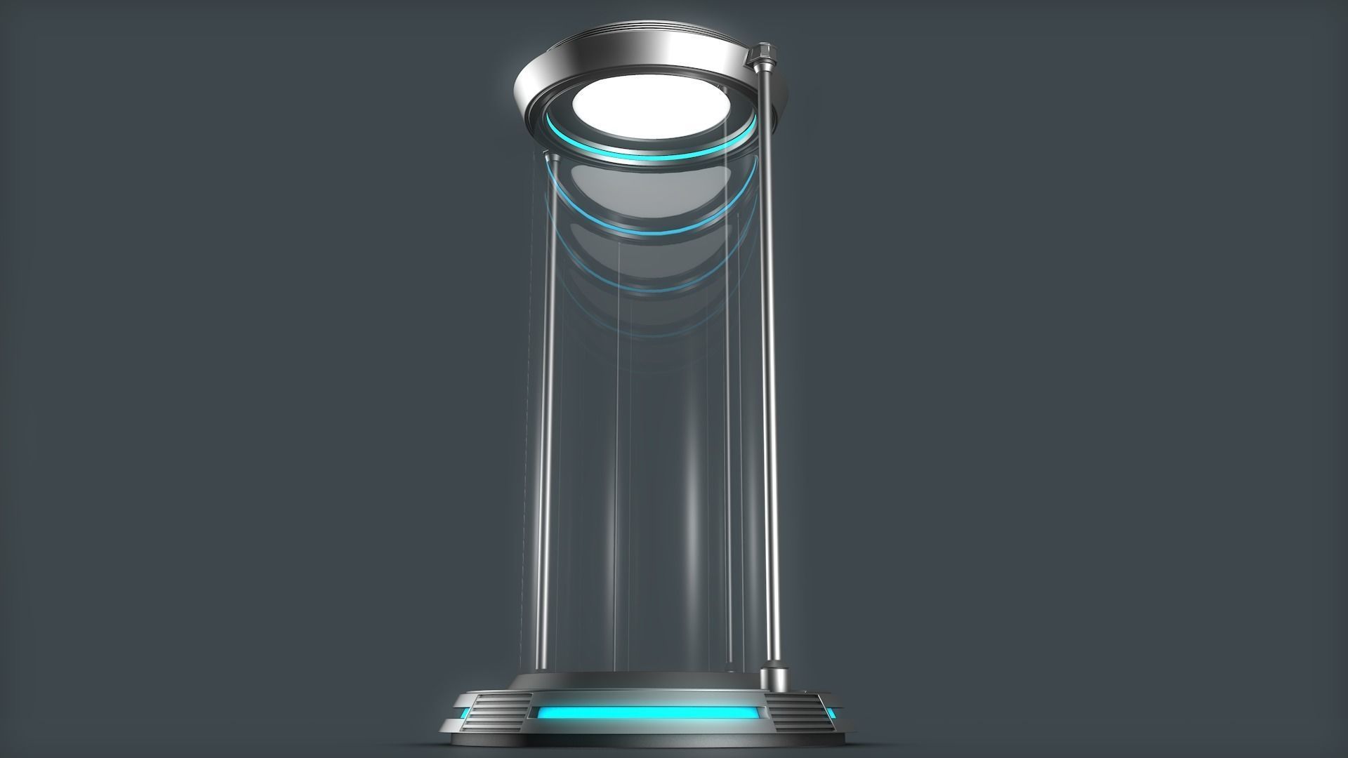 Sci Fi Liquid Cylinder 3D model_5