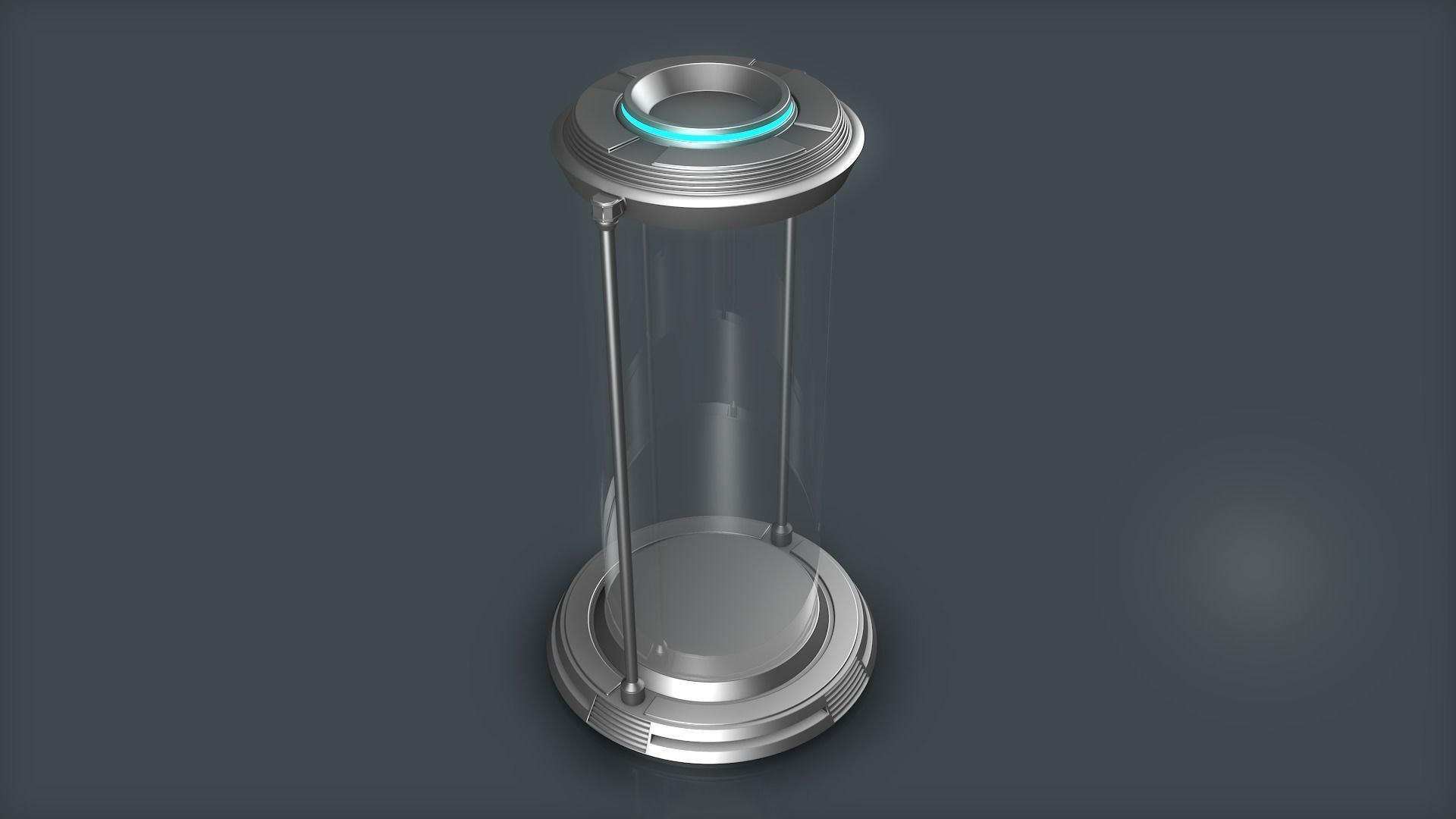 Sci Fi Liquid Cylinder 3D model_4