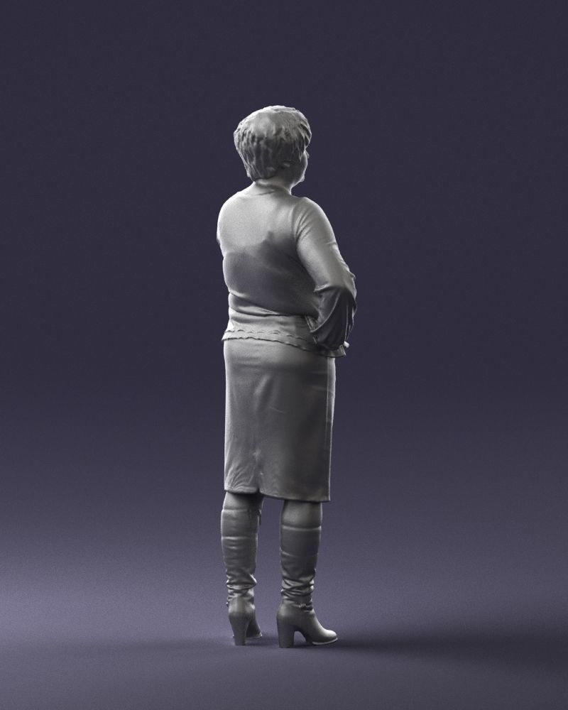 Lady wavy blouse 0721 3D model_25