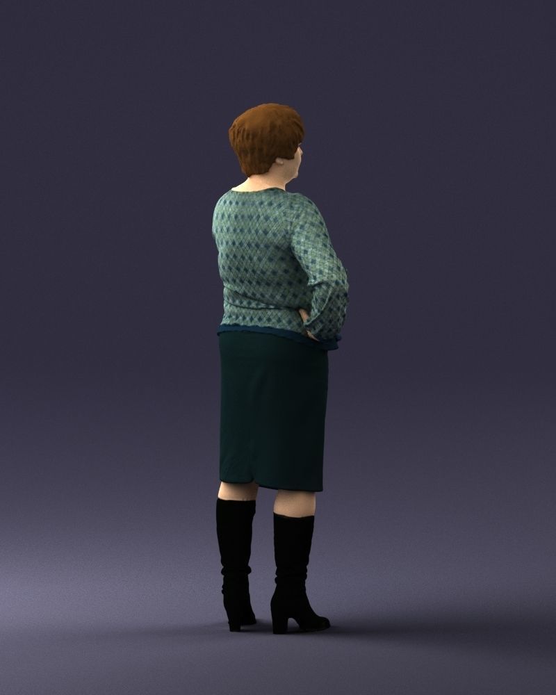 Lady wavy blouse 0721 3D model_24