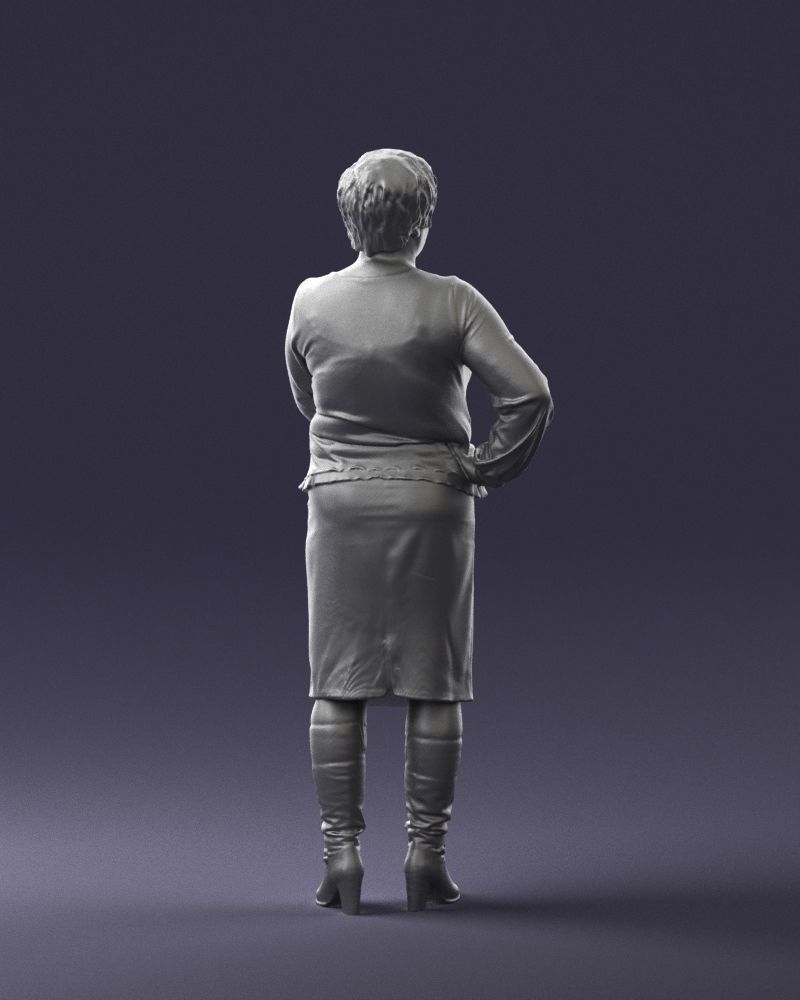 Lady wavy blouse 0721 3D model_22