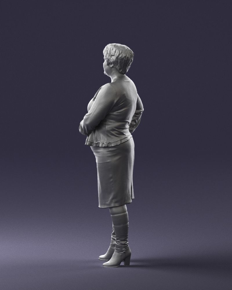 Lady wavy blouse 0721 3D model_13