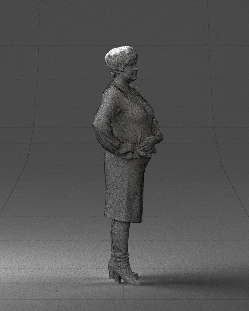 Lady wavy blouse 0721 3D model_32