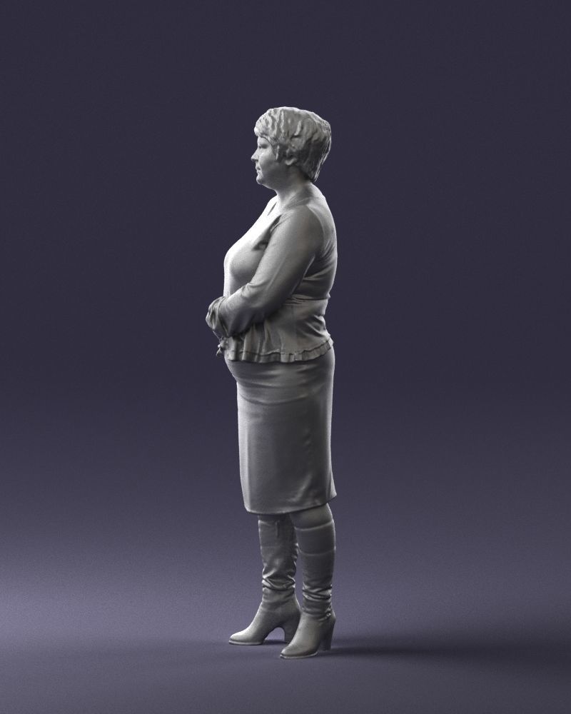 Lady wavy blouse 0721 3D model_10