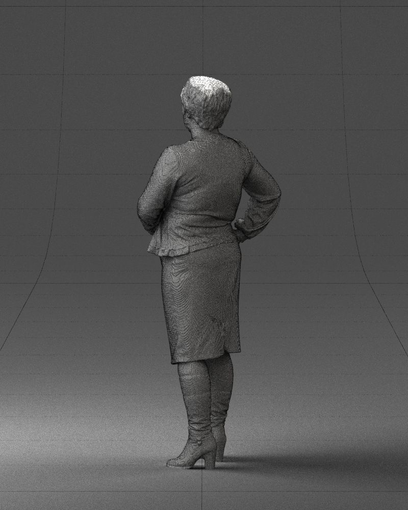 Lady wavy blouse 0721 3D model_17