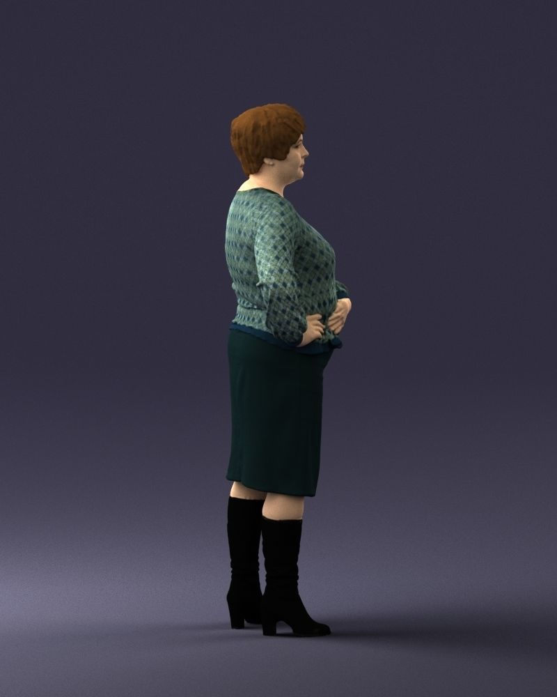 Lady wavy blouse 0721 3D model_27