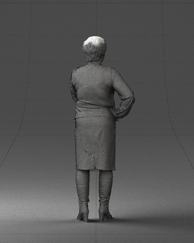 Lady wavy blouse 0721 3D model_23