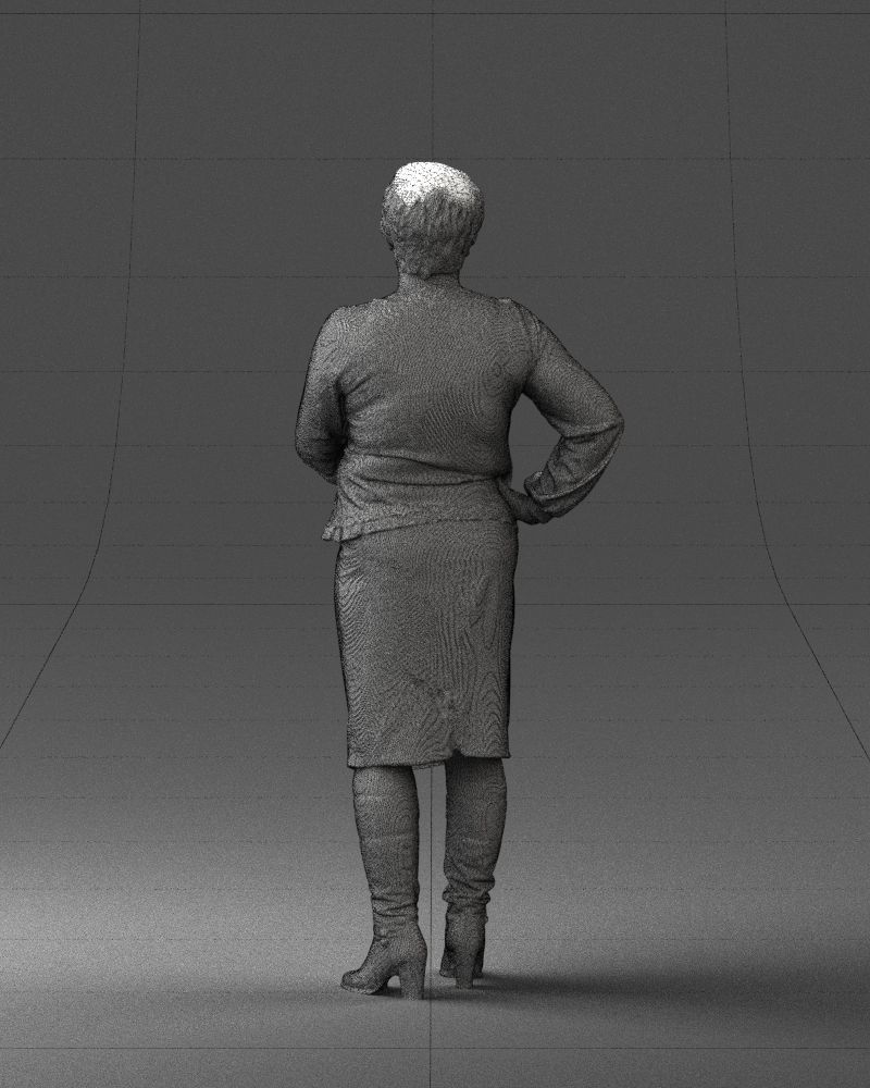 Lady wavy blouse 0721 3D model_20