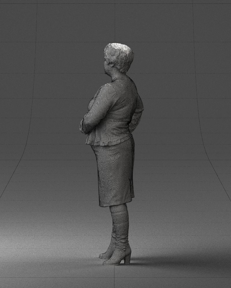 Lady wavy blouse 0721 3D model_14