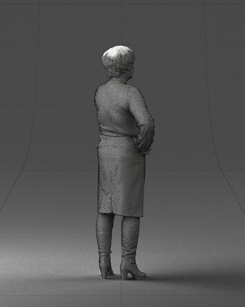 Lady wavy blouse 0721 3D model_26