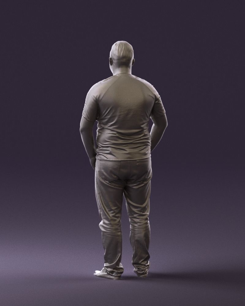 Man in olympic bear shirt 0706 3D Print Ready 3D print model_12