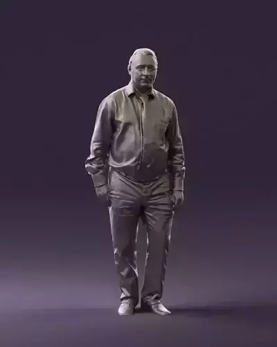 Man in white tshirt 0712 3D Print Ready