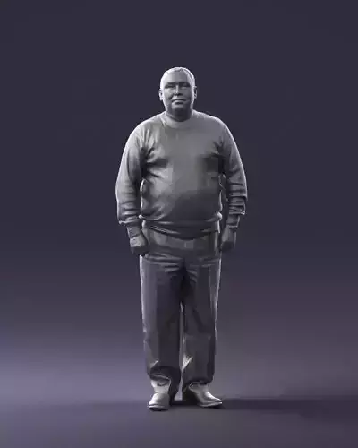 Man sweater with diamonds 0717 3D Print Ready