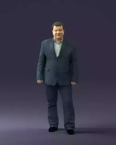 Short haired man striped shirt 0719