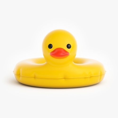 Duck Pool Float Inflatable Toy Swimming Tube Low-poly 3D model