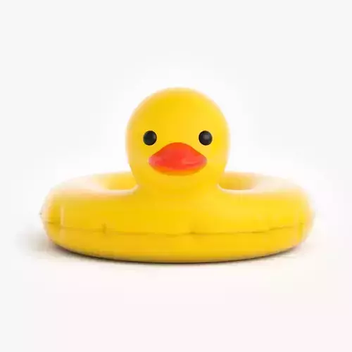 Duck Pool Float Inflatable Toy Swimming Tube Low-poly 3D model
