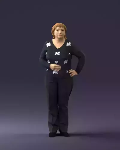 Woman sweater with butterflies 0720