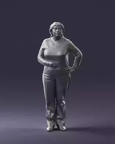 Woman sweater with butterflies 0720 3D Print Ready