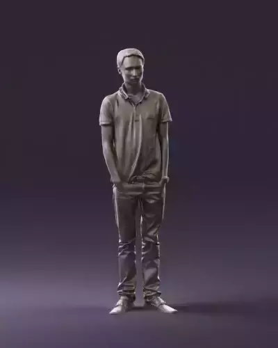 Man in jeans black philip plein 0727 3D Print Ready