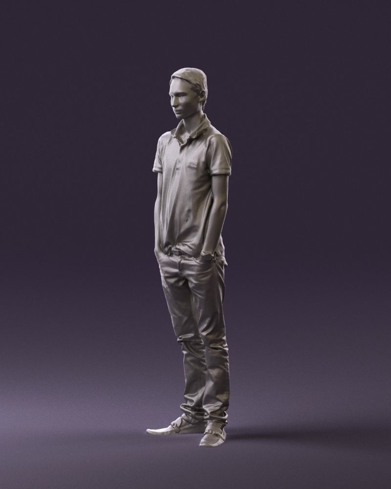Man in jeans black philip plein 0727 3D Print Ready 3D print model_18