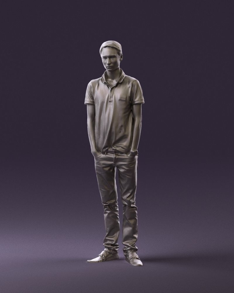 Man in jeans black philip plein 0727 3D Print Ready 3D print model_20