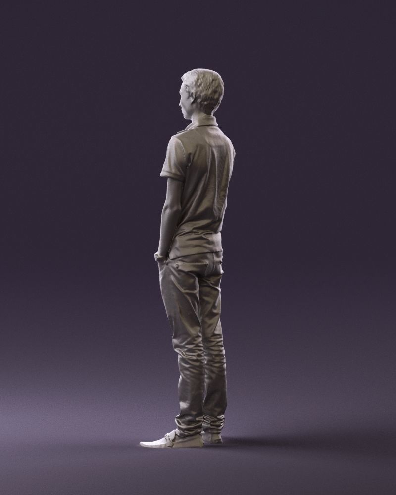 Man in jeans black philip plein 0727 3D Print Ready 3D print model_14