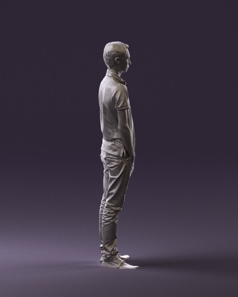 Man in jeans black philip plein 0727 3D Print Ready 3D print model_8