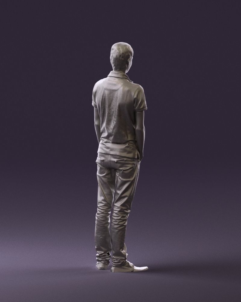 Man in jeans black philip plein 0727 3D Print Ready 3D print model_10